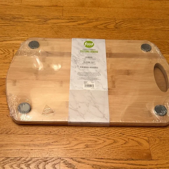 Food Network Natural Bamboo Cutting Board NEW - Picture 5 of 9